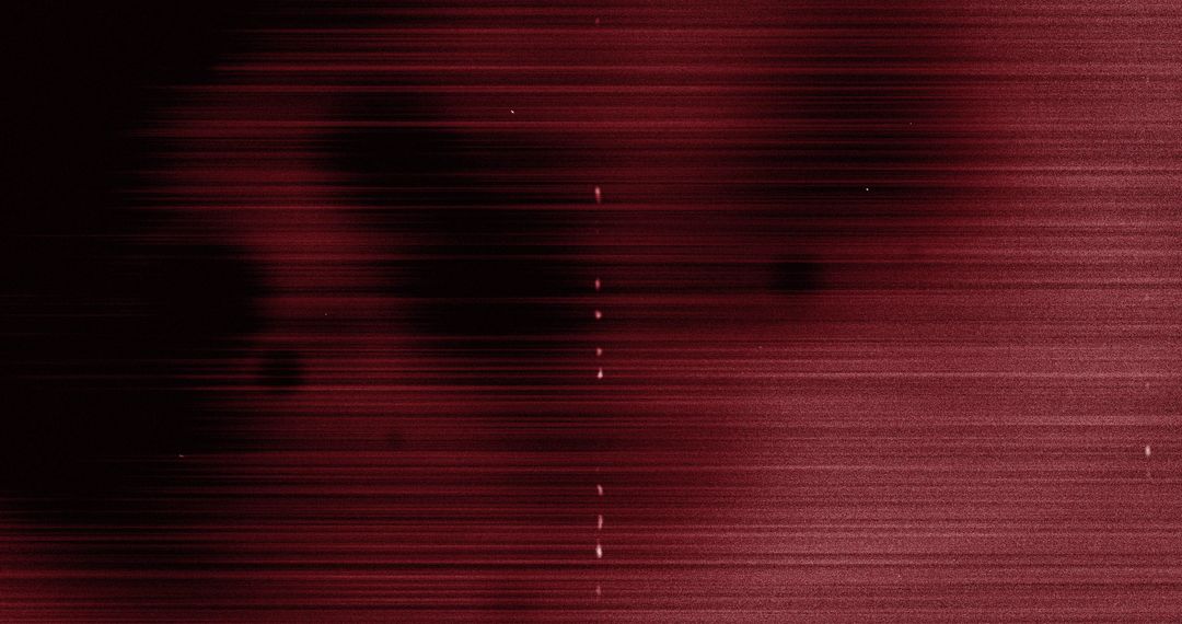 Abstract White Specks on Moving Red Striped Background