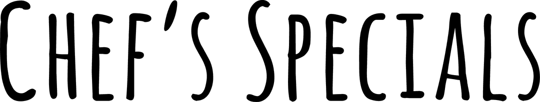 Chef's Specials Text Transparent Background Cooking Restaurant Art