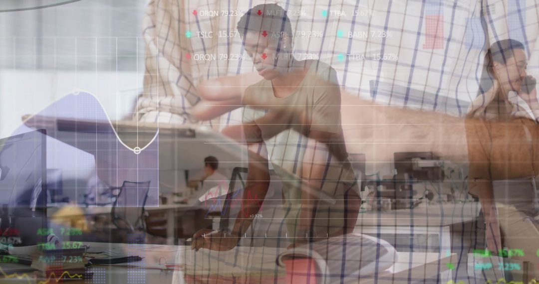 Collaborative Business Team Planning with Digital Chart Visualization