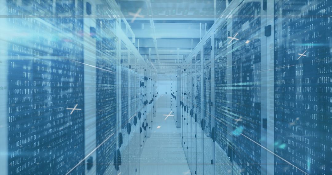 Digital Data Processing in Advanced Server Room