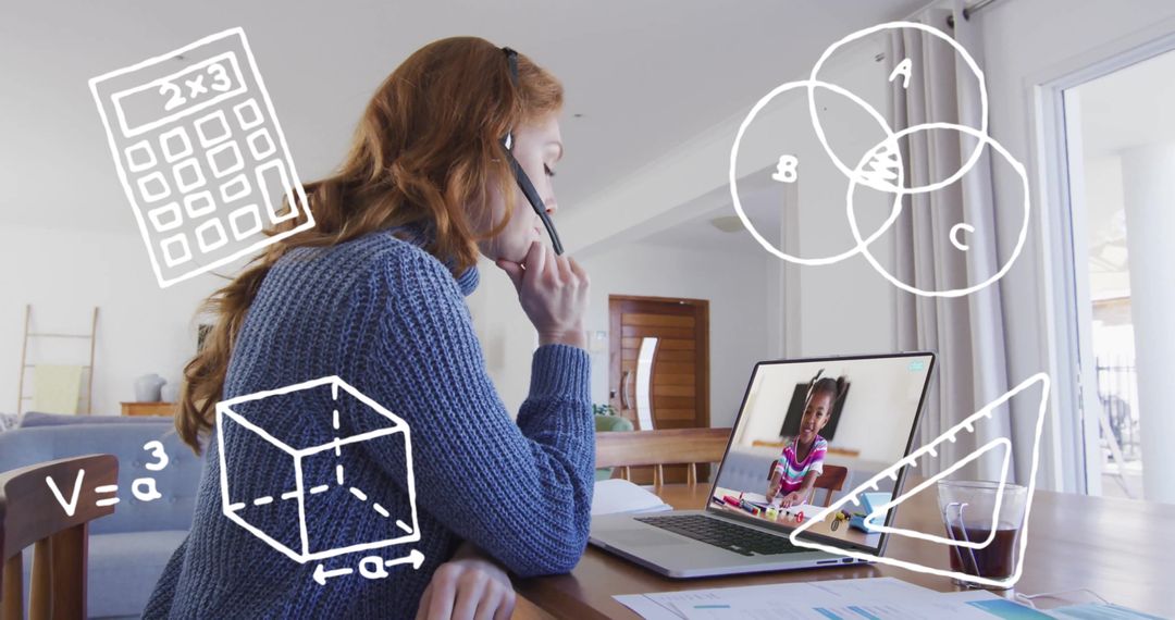 Online Teaching with Digital Illustrations of Learning Tools