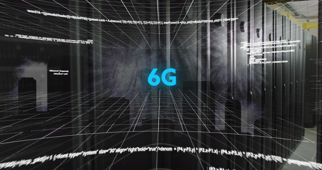 Futuristic 6G Technology Concept in Data Center