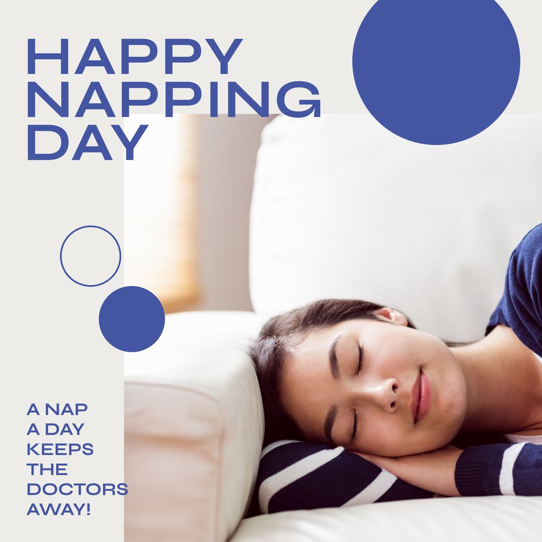 Relaxed Woman Celebrating National Napping Day