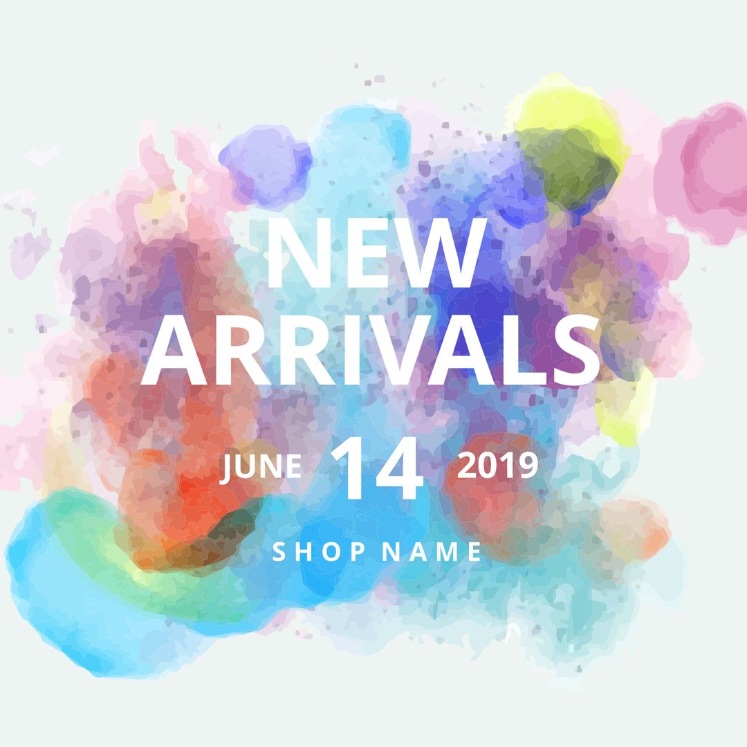 Colorful Watercolor Splash Event Promotion Poster