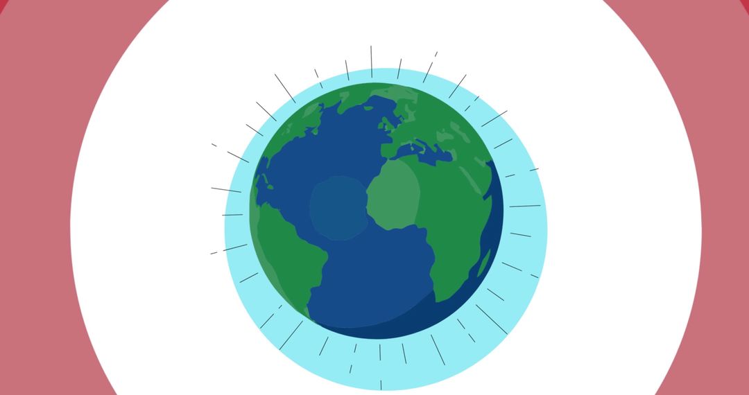 Animated Globe Representing Global Connectivity