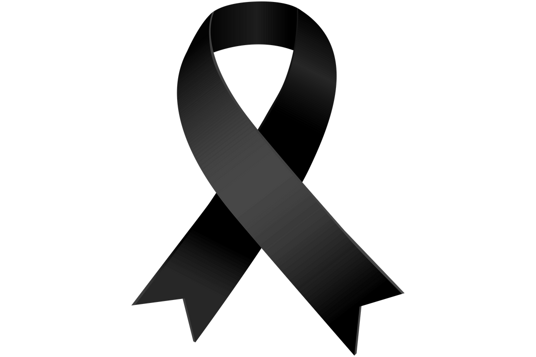 Black Ribbon on Transparent Background Representing Support and Mourning - Download Free Stock Images Pikwizard.com