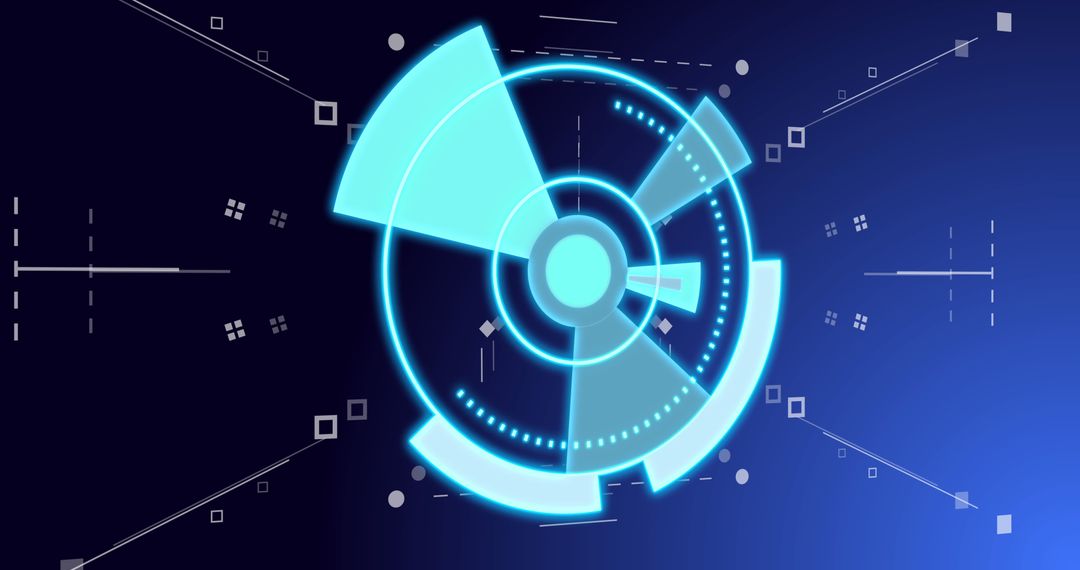 Futuristic Digital Interface with Scanning Scope