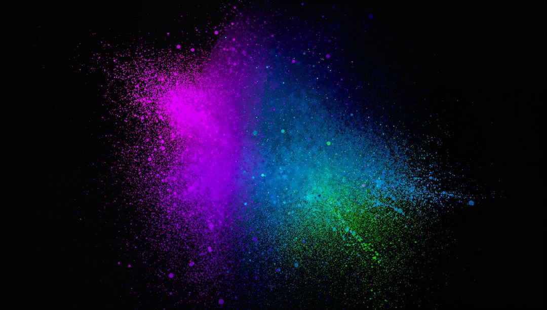 Vibrant Powder Explosion Creating Colorful Burst