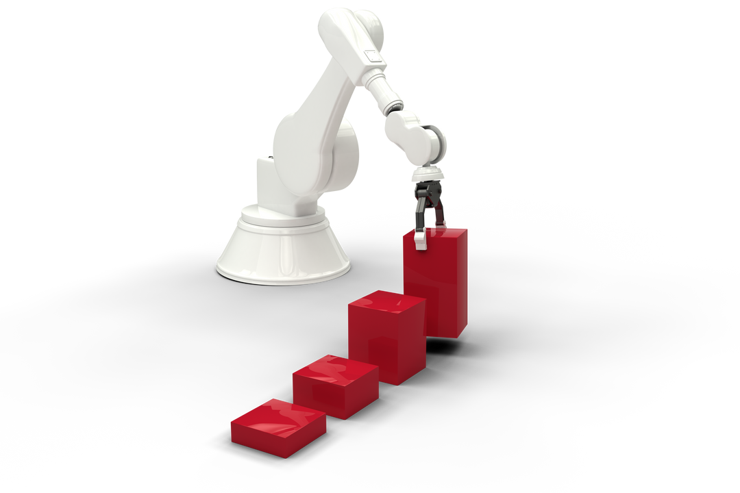 Robotic Arm Manipulating Chart on Transparent Background - Download Free Stock Images Pikwizard.com