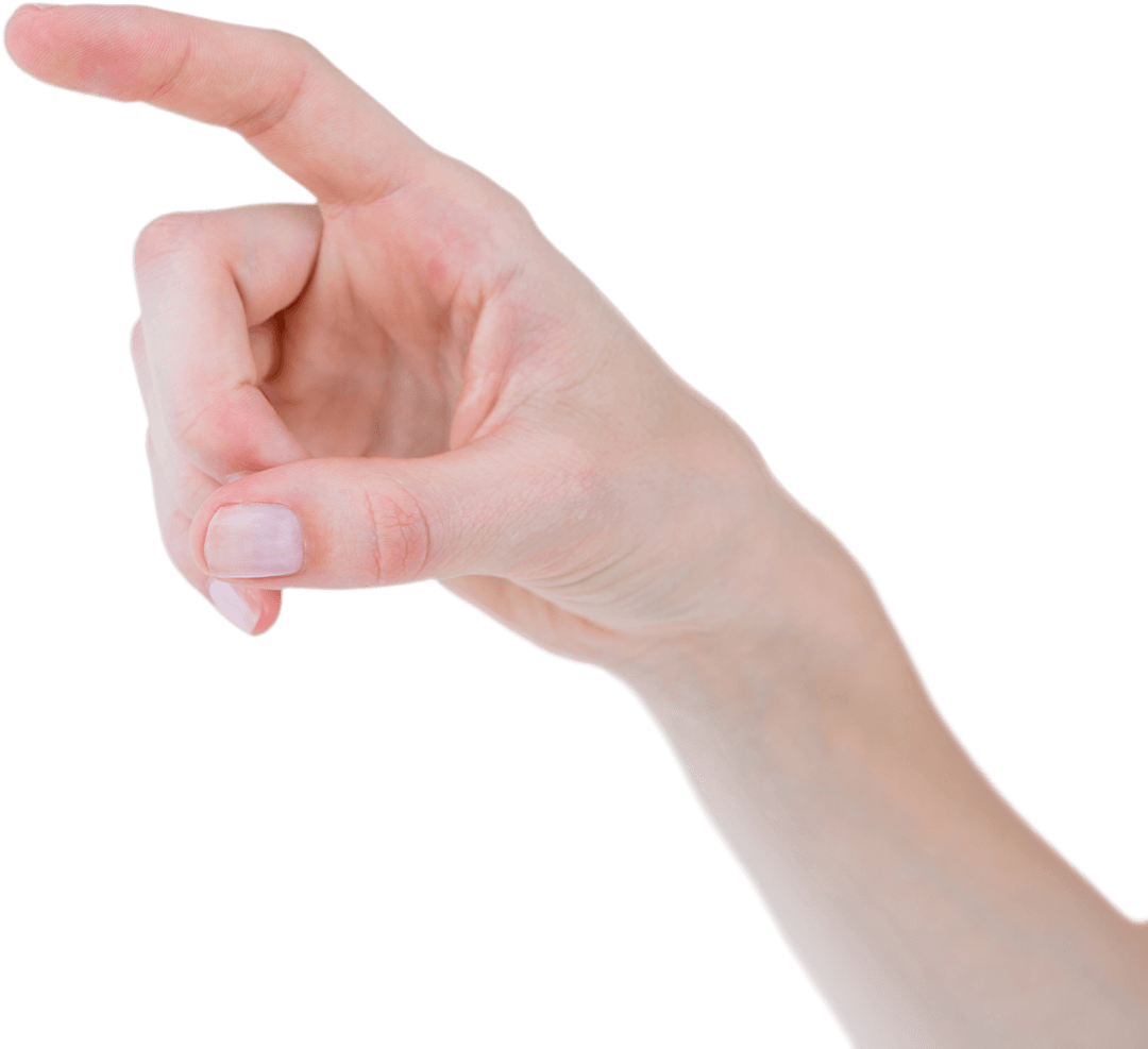 Pointing Finger Hand Gesture Transparent Background Image