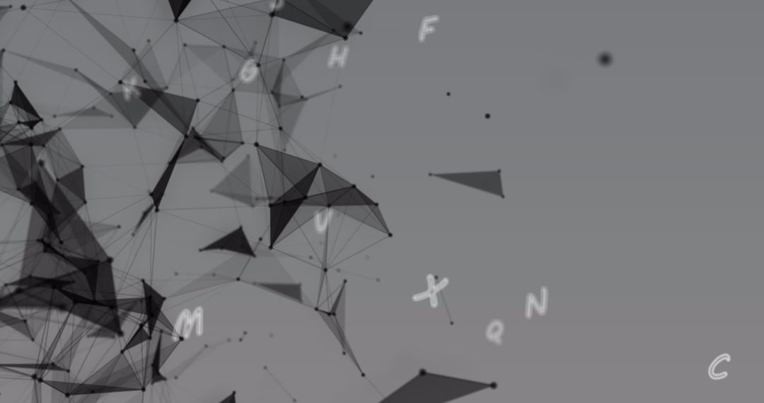 Abstract Network Connections with Floating Letters