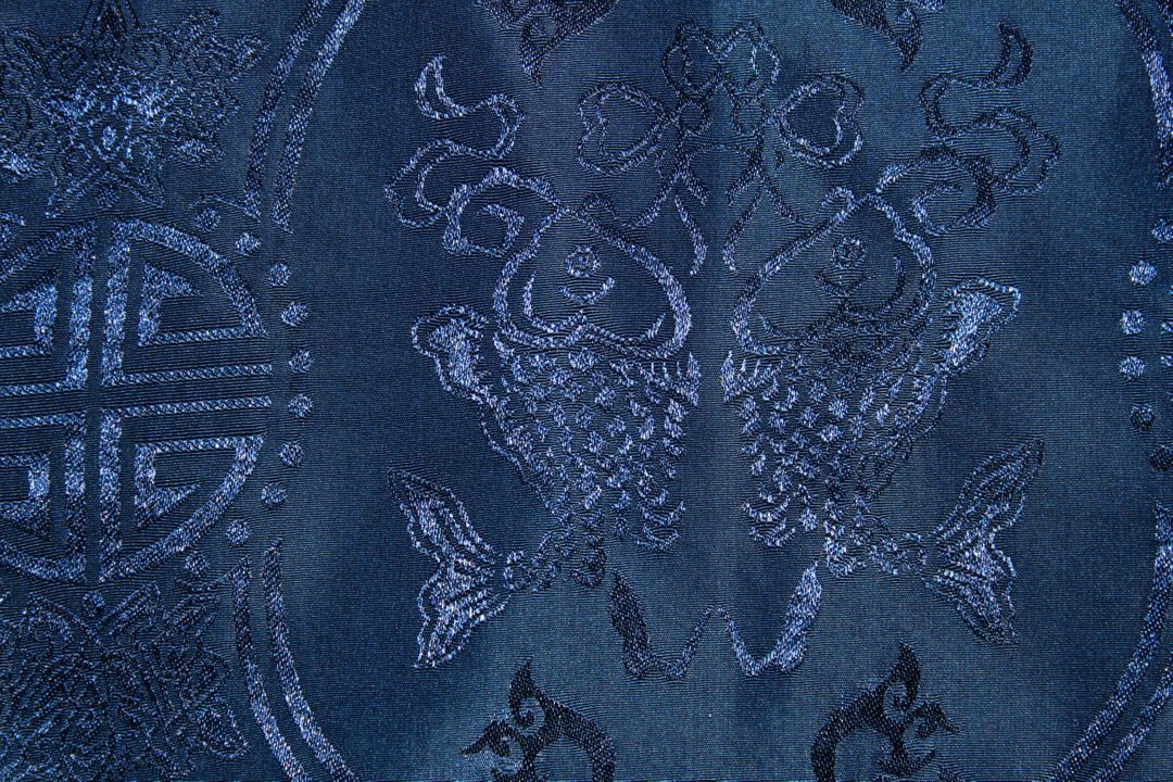 Blue Chinese traditional Fabric - Free Images, Stock Photos and Pictures on Pikwizard.com