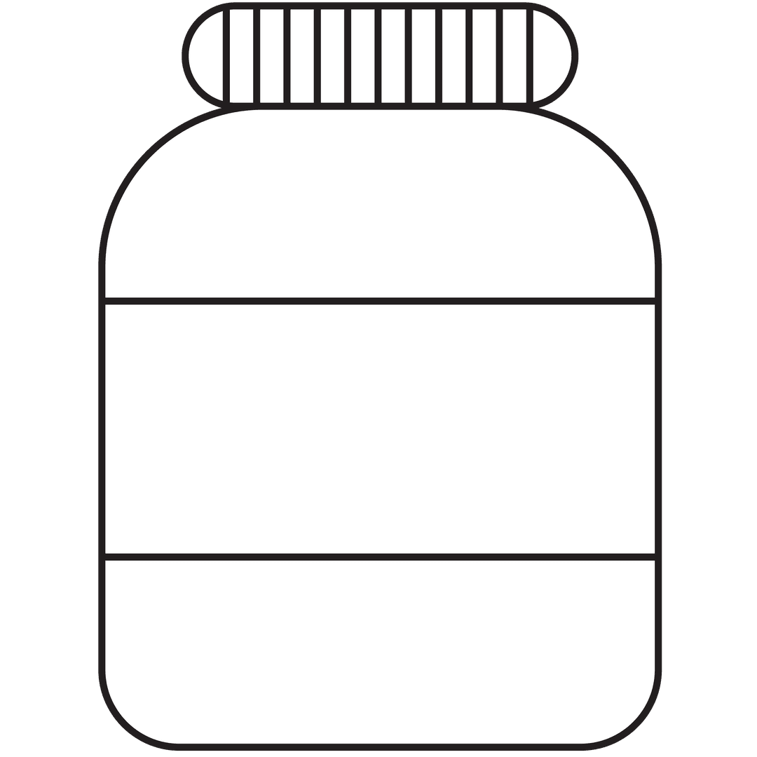 Digital Mock-up of White Cosmetic Jar on Transparent Background