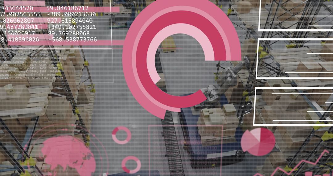 Digital Interface Overlay on Automated Warehouse Process