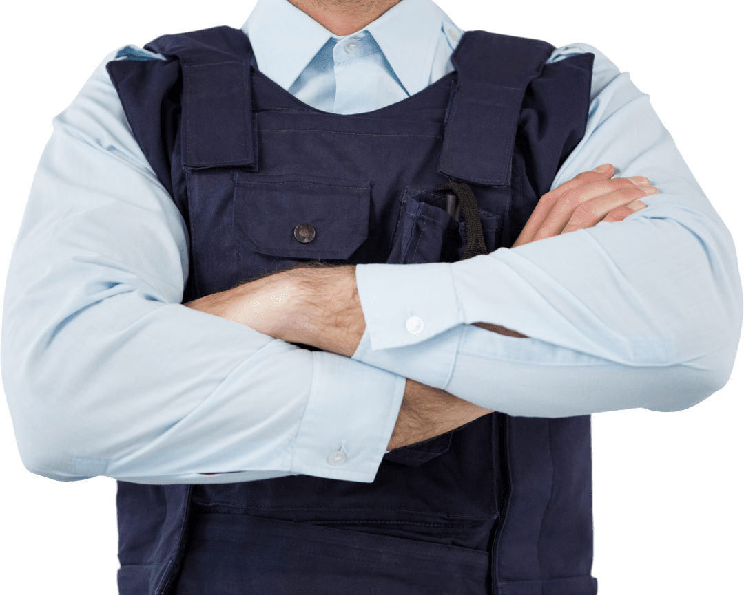 Confident Security Officer Transparent Background Authority