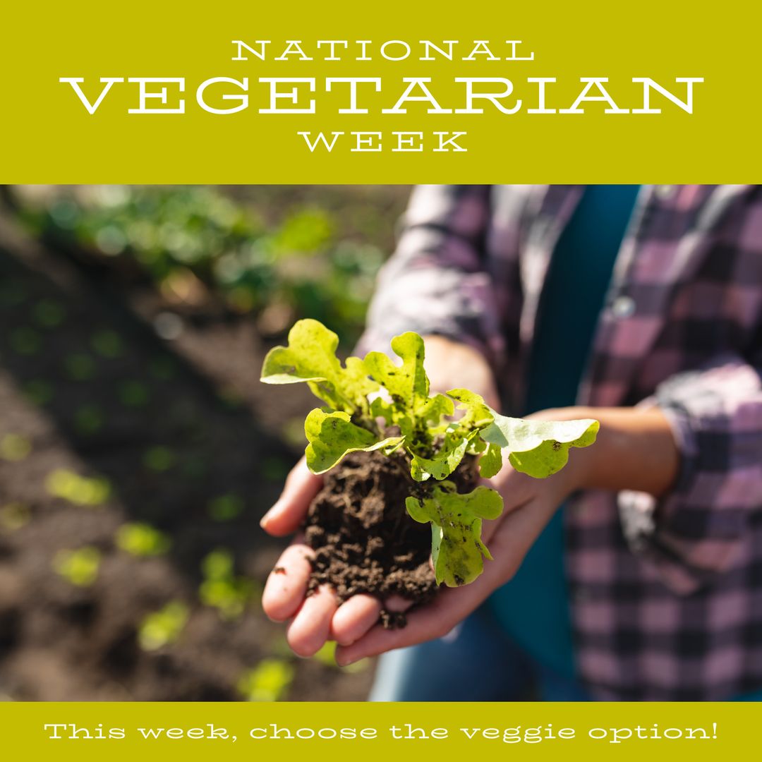 Celebrating National Vegetarian Week with Fresh Greens in Earth