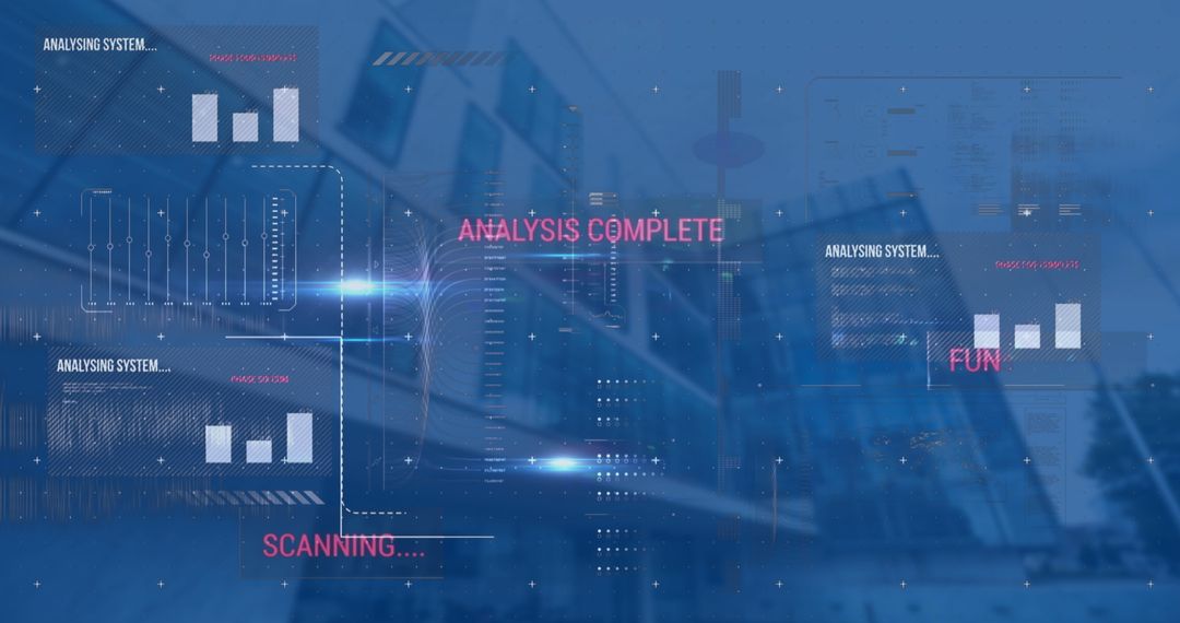 Advanced Data Processing Over Modern Cityscape Concept
