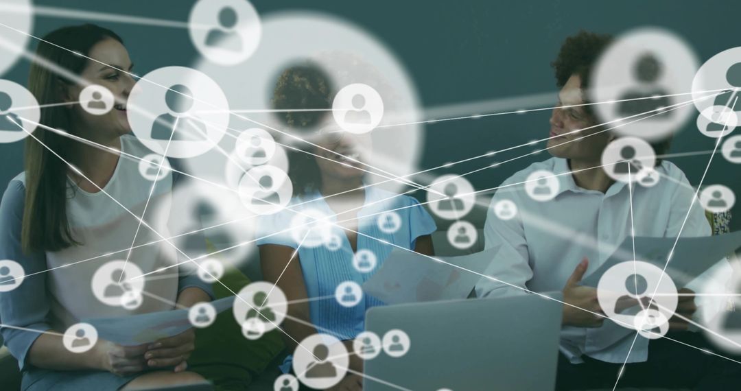 Collaborating Business Professionals with Digital Network Overlay