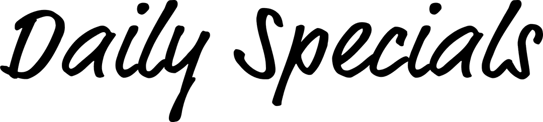 Transparent Simple Black Daily Specials Message Display