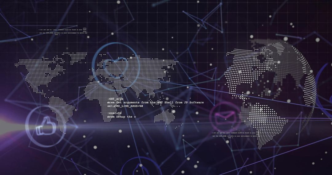 digital data and global connections on futuristic interface - Free Images, Stock Photos and Pictures on Pikwizard.com