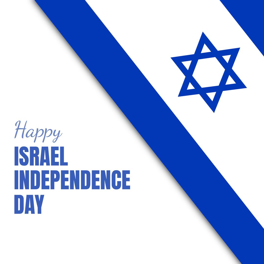 Israel Independence Day Celebration Background with David's Star