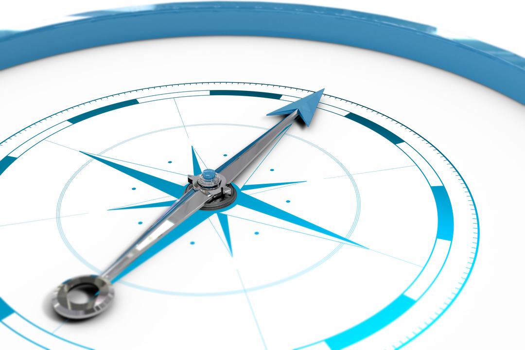 Digital Blue Compass On Transparent Background For Navigation And Direction - Download Free Stock Images Pikwizard.com