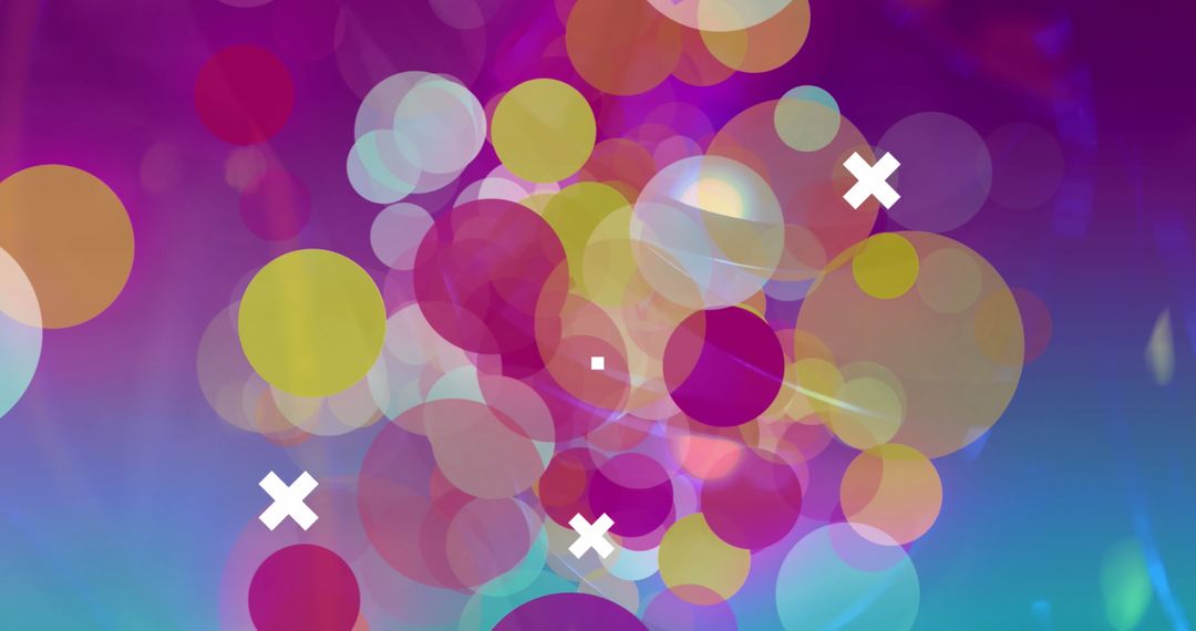 Vibrant Abstract Illustration with Geometric Shapes