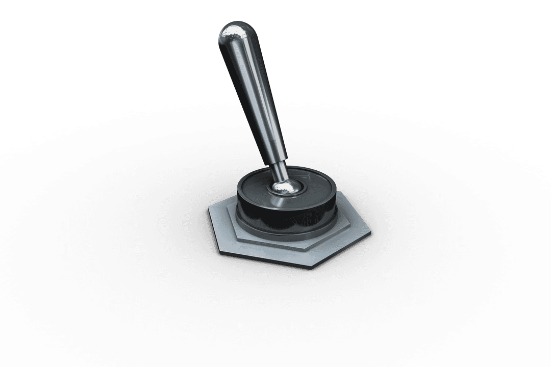 Transparent Background Lever Device as Vector Illustration