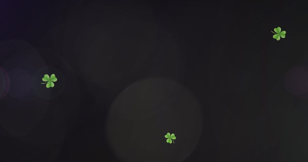 Clover Grid Pattern on Dark Digital Background