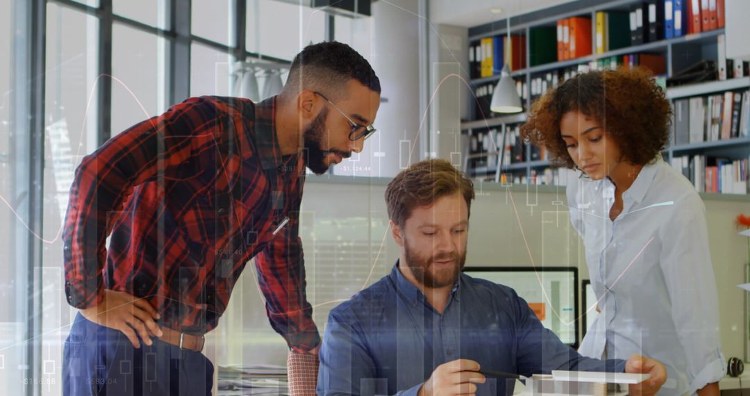 Diverse Business Team Discussing Data Analytics