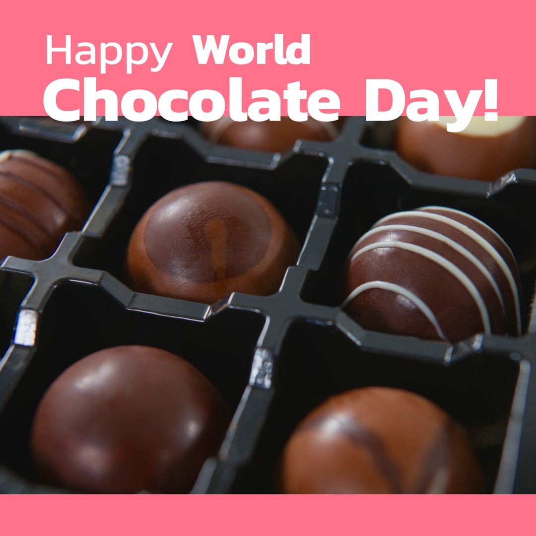 Celebrating World Chocolate Day with Assortment of Delicious Chocolates - Download Free Stock Templates Pikwizard.com