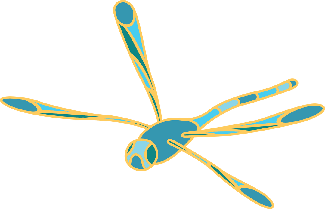 Modern Geometric Starfish Radial Art on Transparent Background