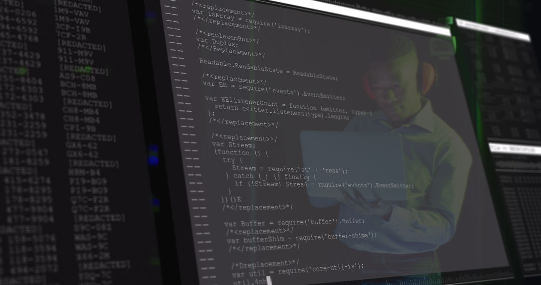 it engineer analyzing data on server screens - Free Images, Stock Photos and Pictures on Pikwizard.com
