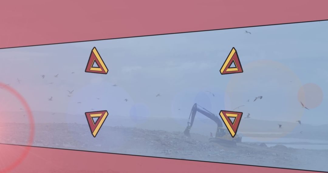 Abstract Shapes Symbolizing Global Sustainability and Ecology