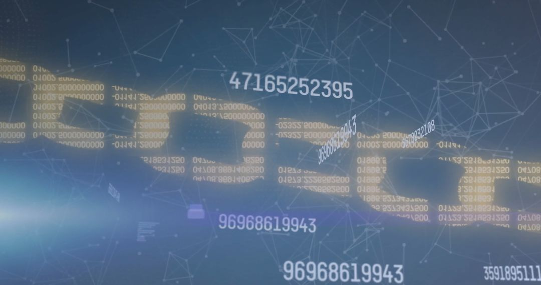 Digital Data Processing with Blockchain Network Visualization