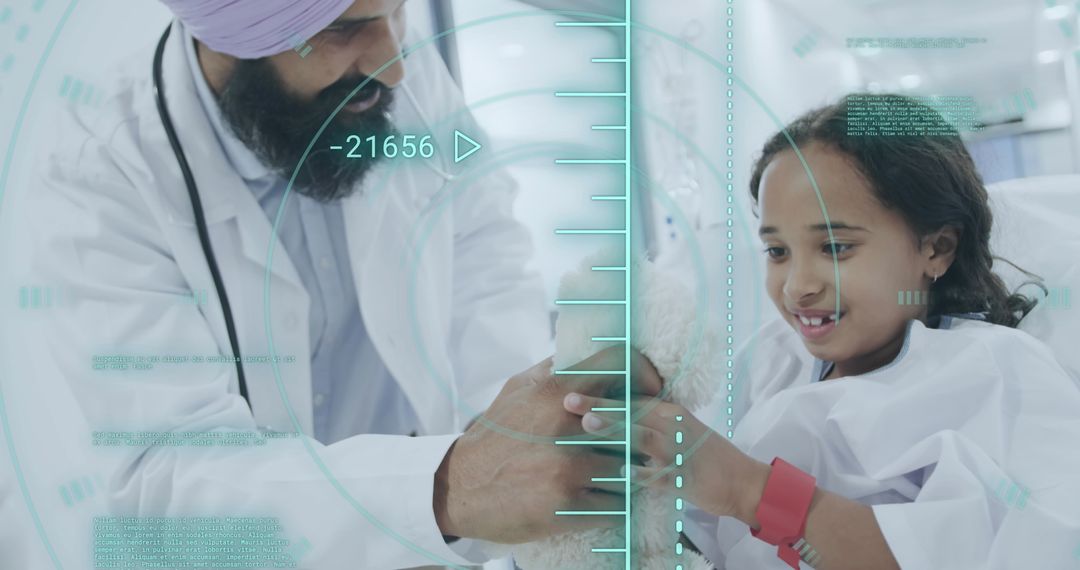 Medical Data Processing with Doctor and Child in Hospital