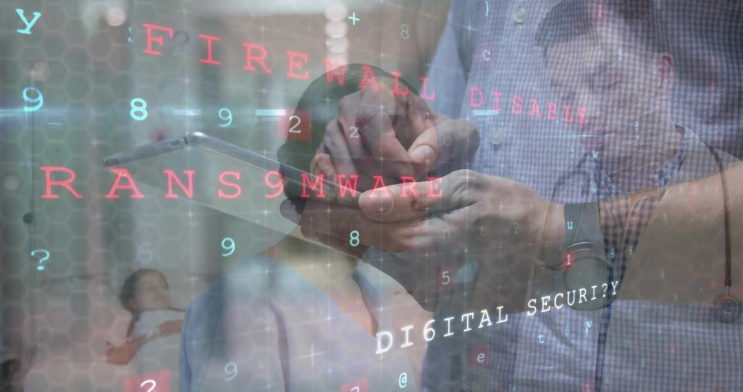 Digital Security in Healthcare: Doctor Scanning Patient with Smartphone