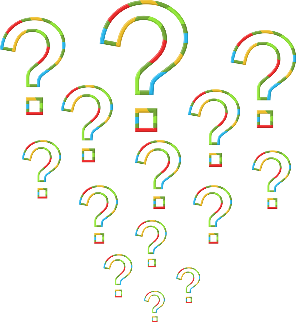 Colorful Transparent Question Marks Design Creative Vector Illustration - Download Free Stock Images Pikwizard.com