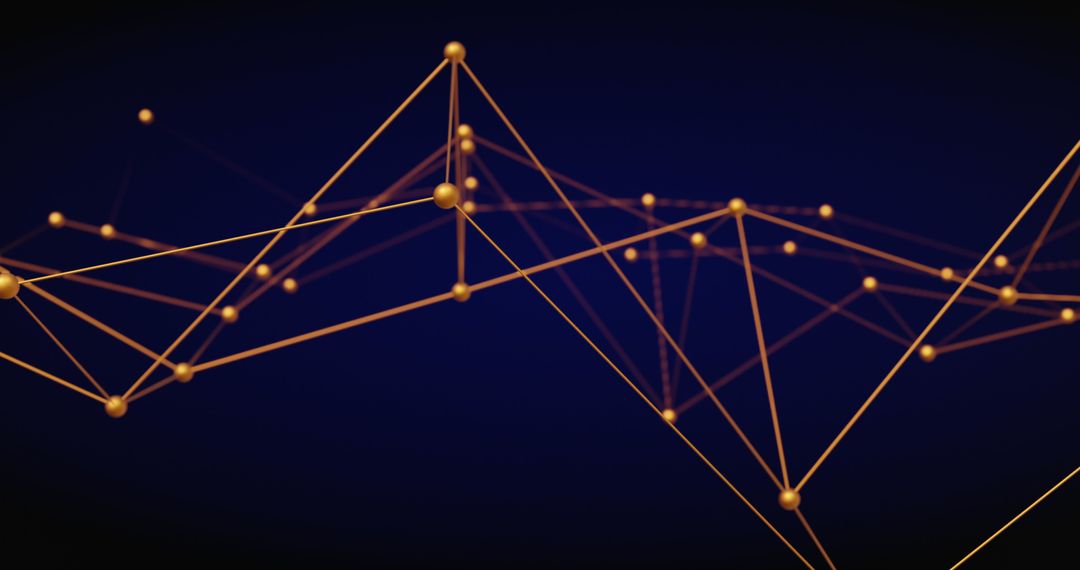 Abstract Network Connections with Glowing Nodes