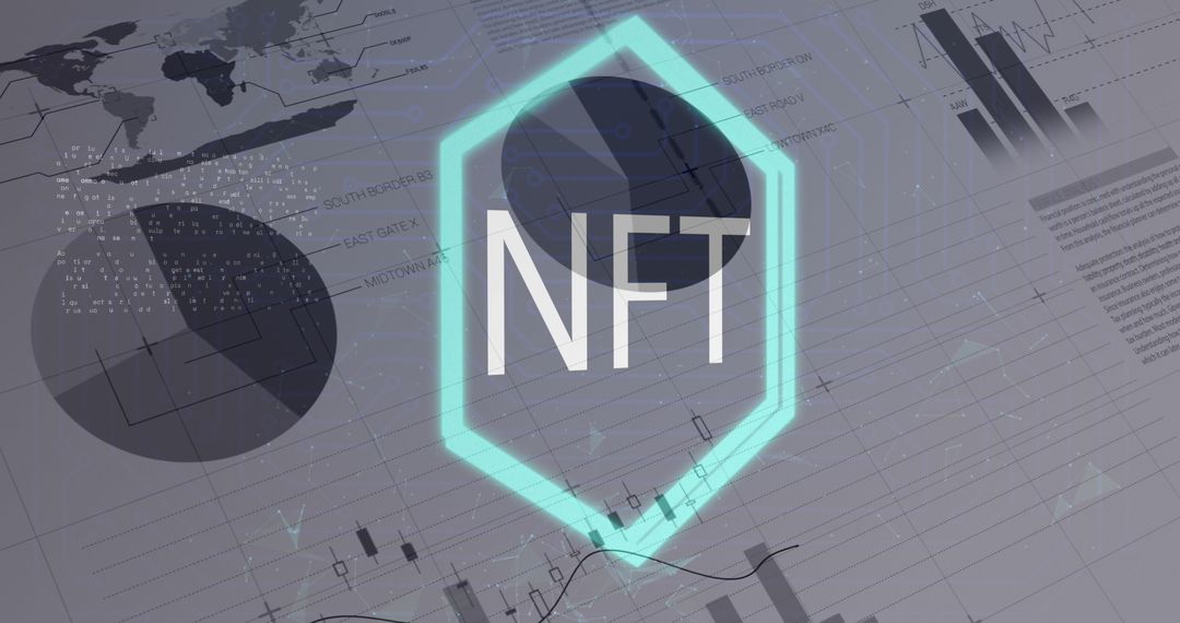 NFT Concept Overlays Financial Data Interfaces