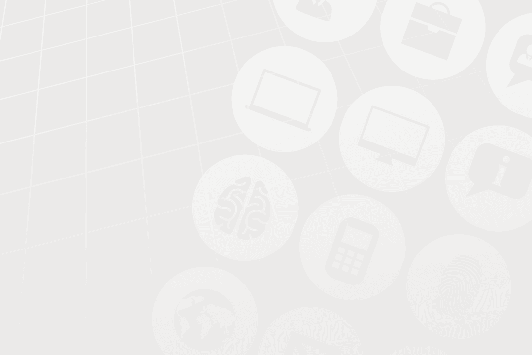 Transparent Circles with Digital Symbols Isolated on Grid