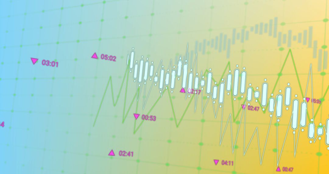 Data Visualization with Diagrams on Green Gradient