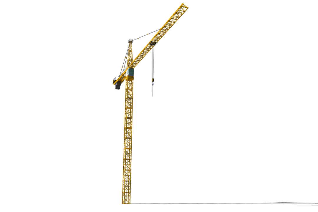 Transparent Construction Crane on White Studio Background - Download Free Stock Images Pikwizard.com