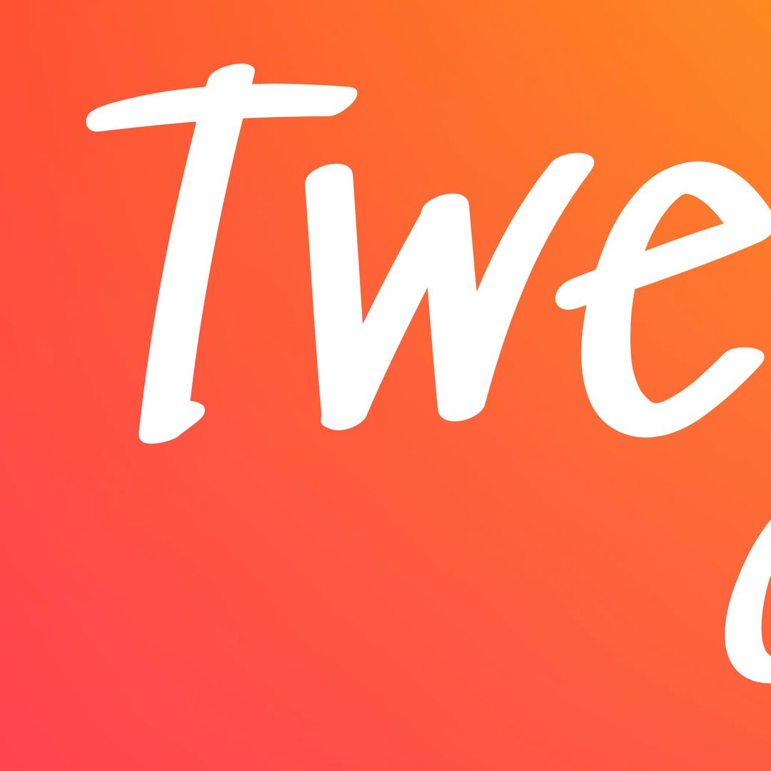 Energetic Orange Gradient Backdrop with Bold White Text