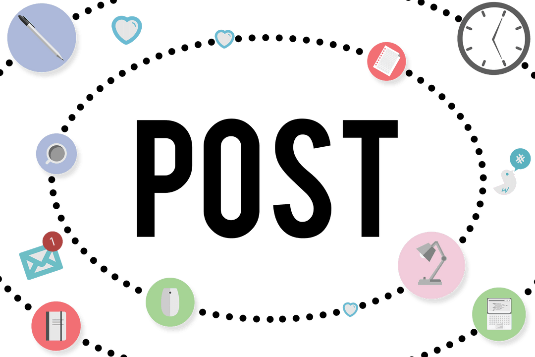 Transparent Communication Icons and Post Elements