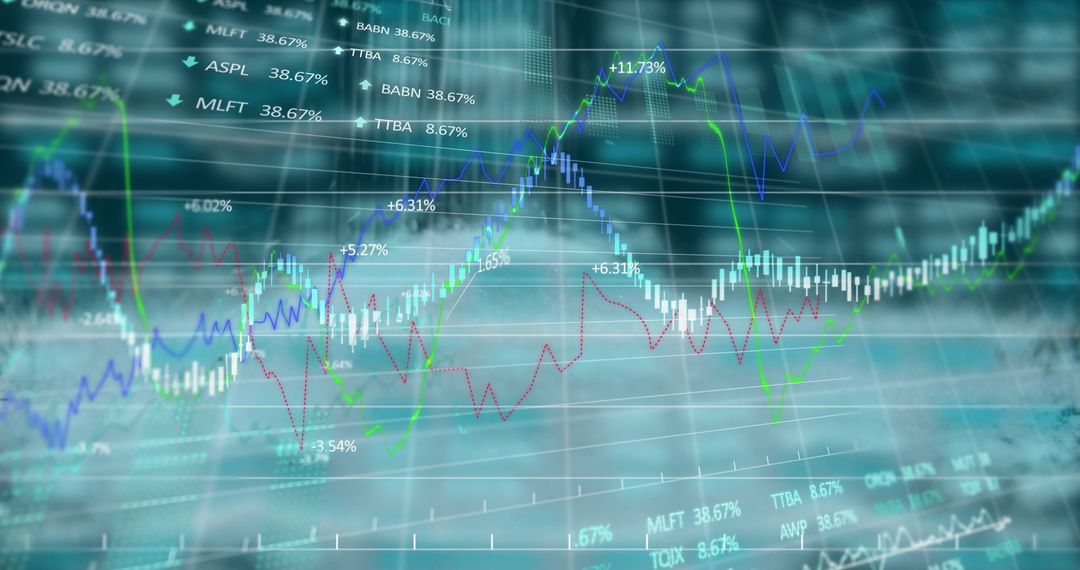 Dynamic Financial Graphs Illustrating Stock Market Data