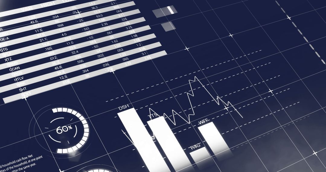 Global Financial Data Analysis on Dark Background