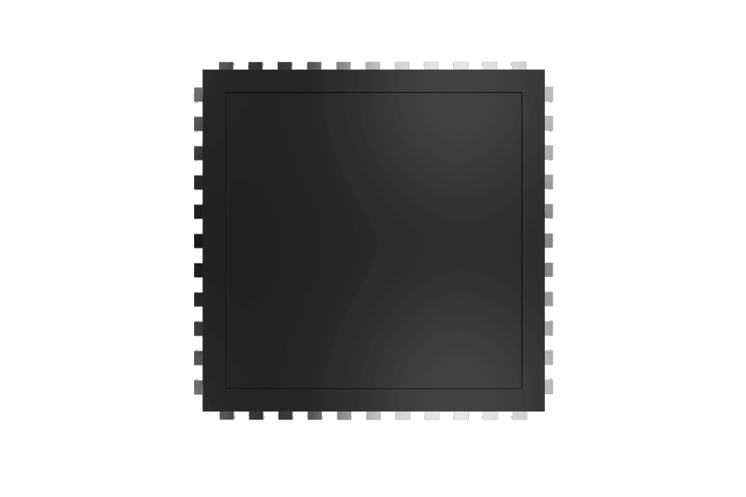 Digital Black Screen Isolated on Transparent Background Vector