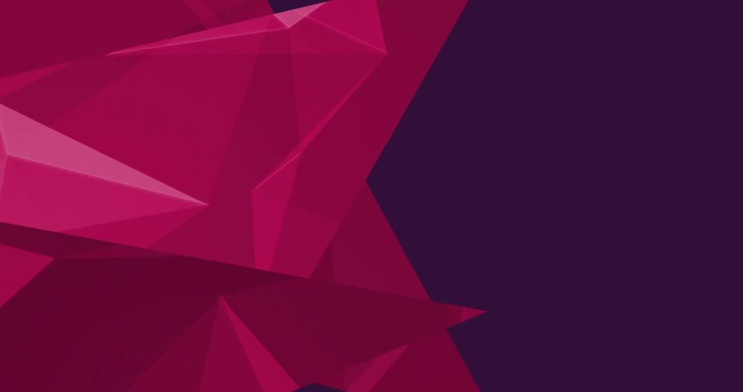 Abstract Red Geometric Shapes on Black Background