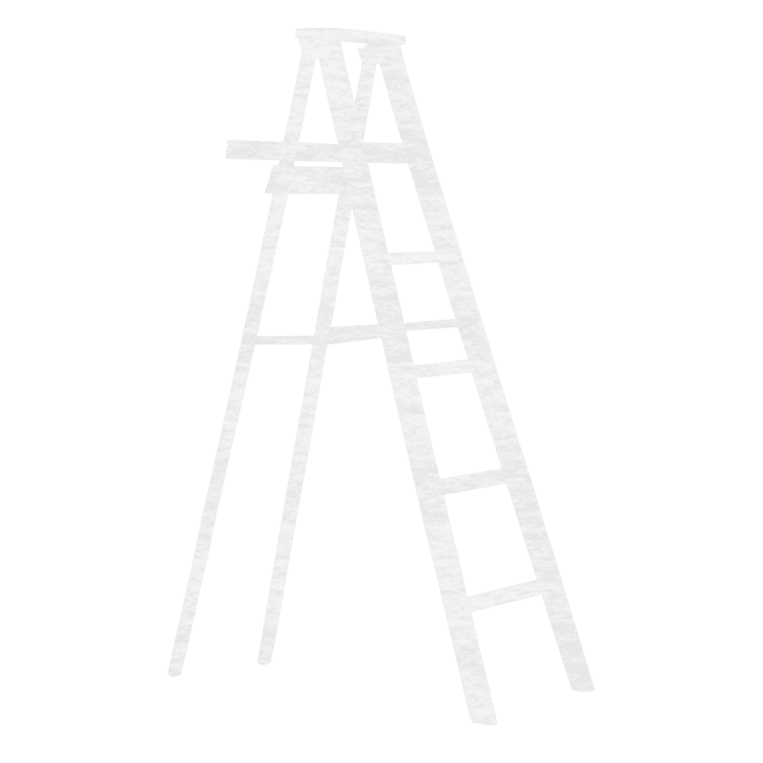Transparent Digital Ladder Illustration for Work Design Concept